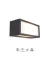 UTAH * APLIQUE EXTERIOR GRIS OSCURO  IP65 - 1L*E27